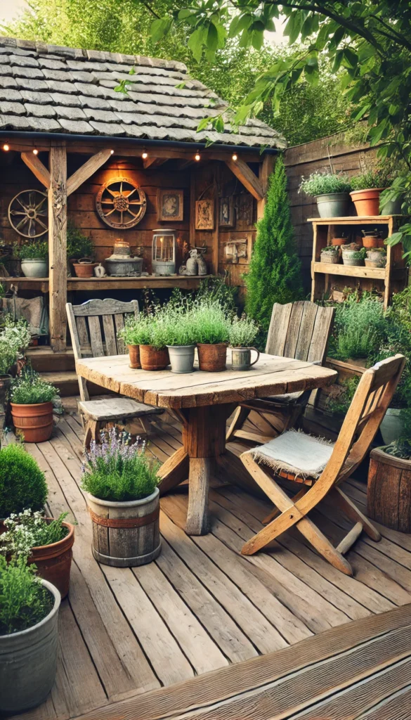 Reclaimed Wood Farmhouse Garden