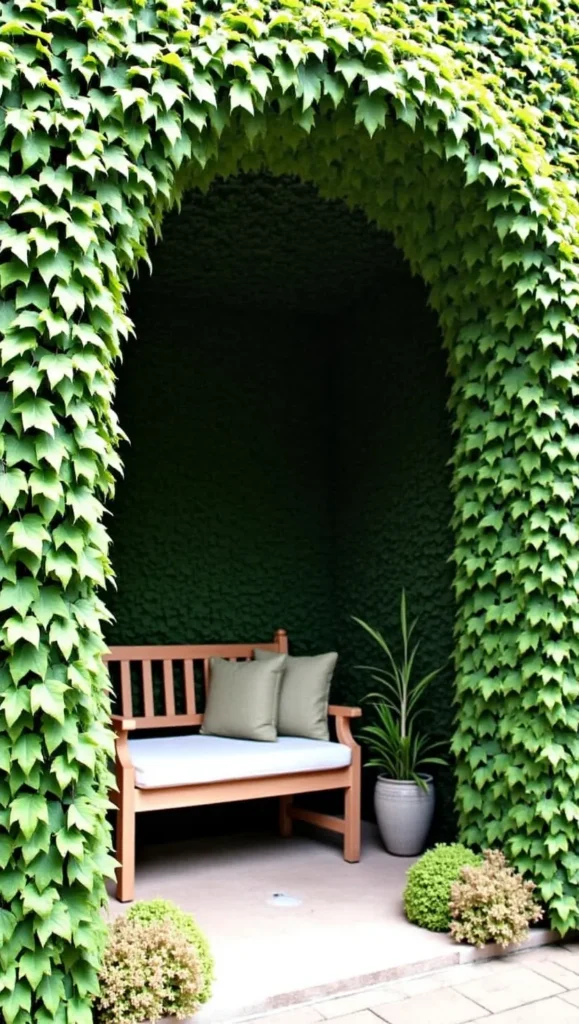 Enchanted Ivy-Covered Garden Nook