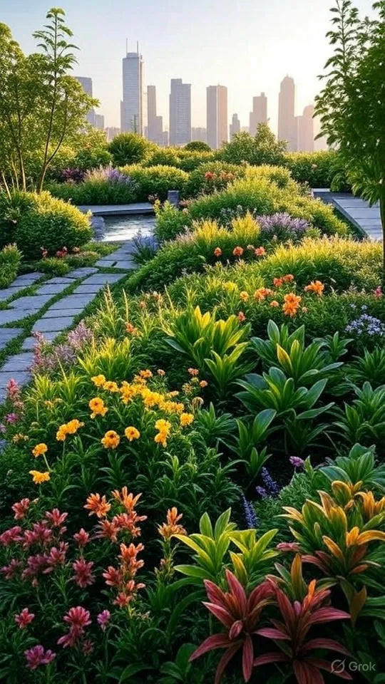 Small Gardening Oasis in the Urban Skyline