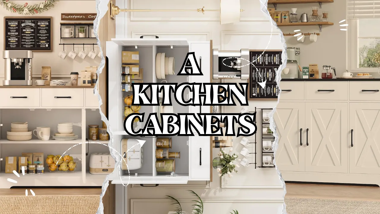 a kitchen cabinets