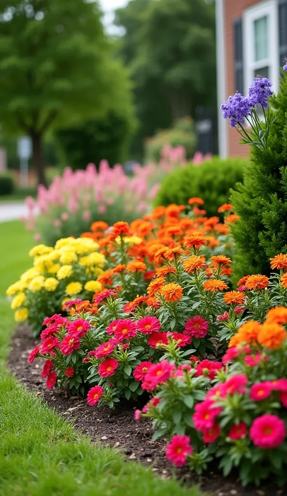 Colorful Flower Beds