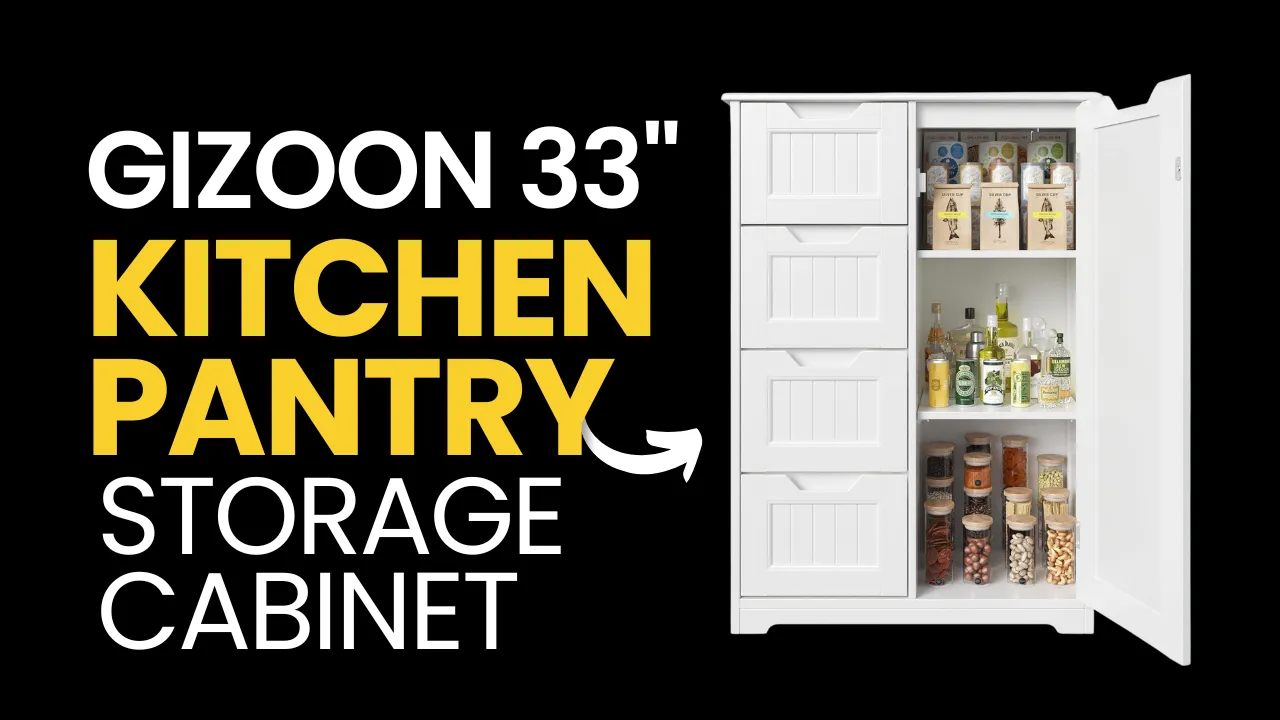 Gizoon 33" Kitchen Pantry Storage Cabinet