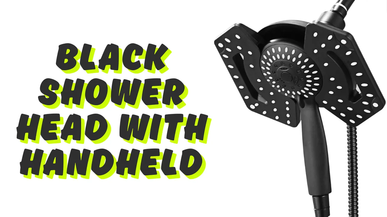 Black Shower Head with Handheld