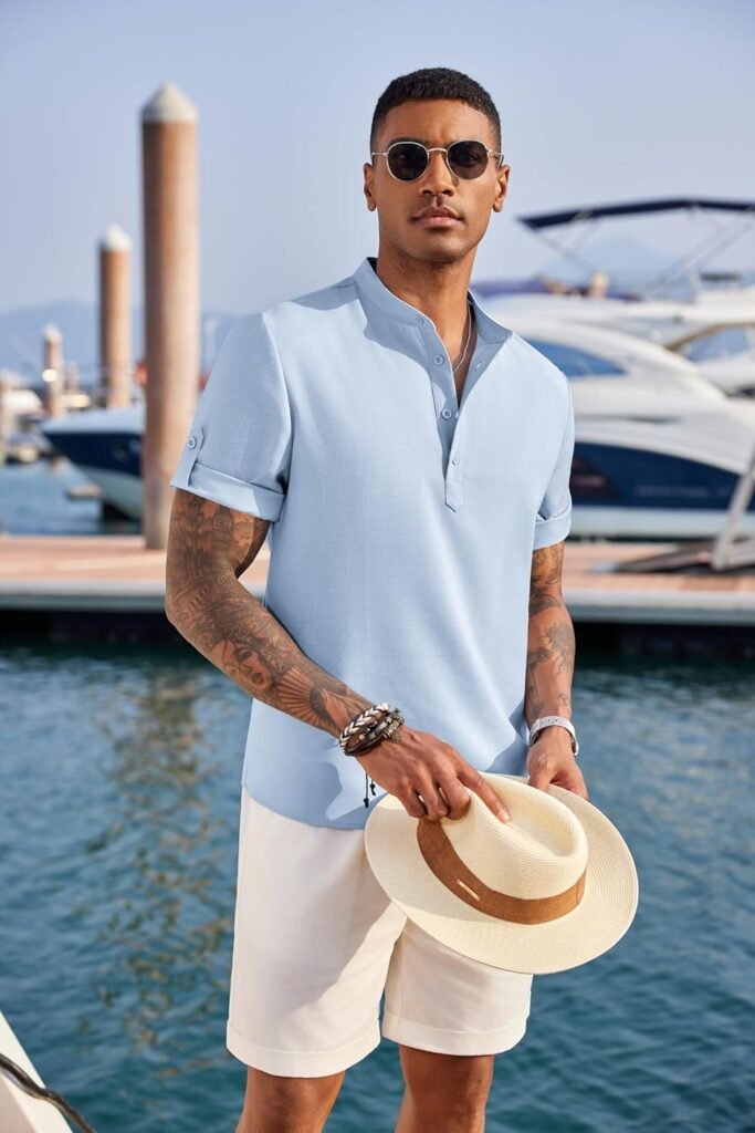 henley shirt men
