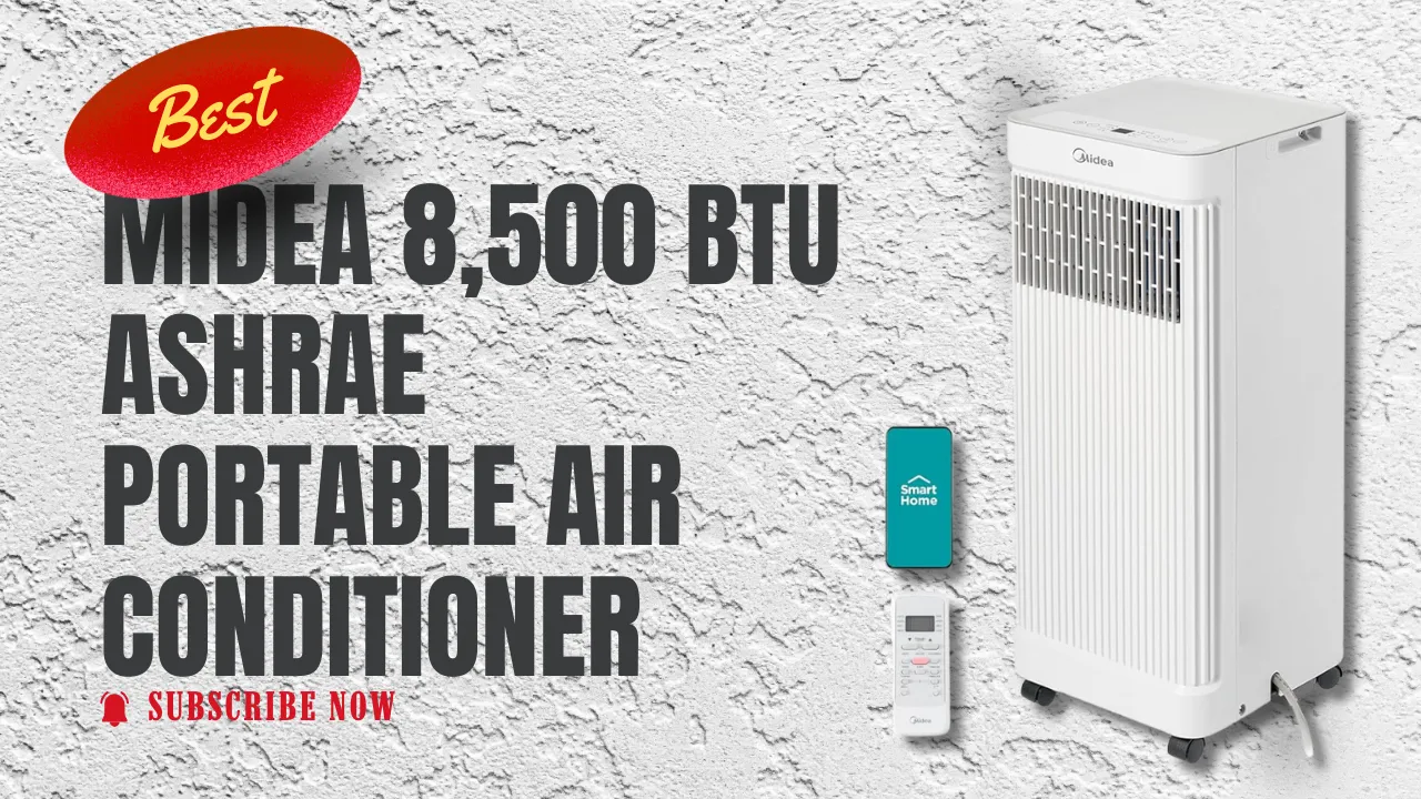 Midea 8,500 BTU ASHRAE (5,000 BTU SACC) Portable Air Conditioner,