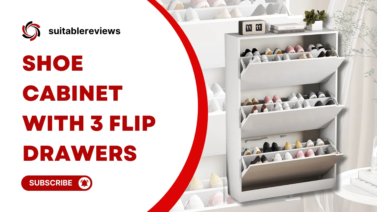 Shoe Cabinet with 3 Flip Drawers