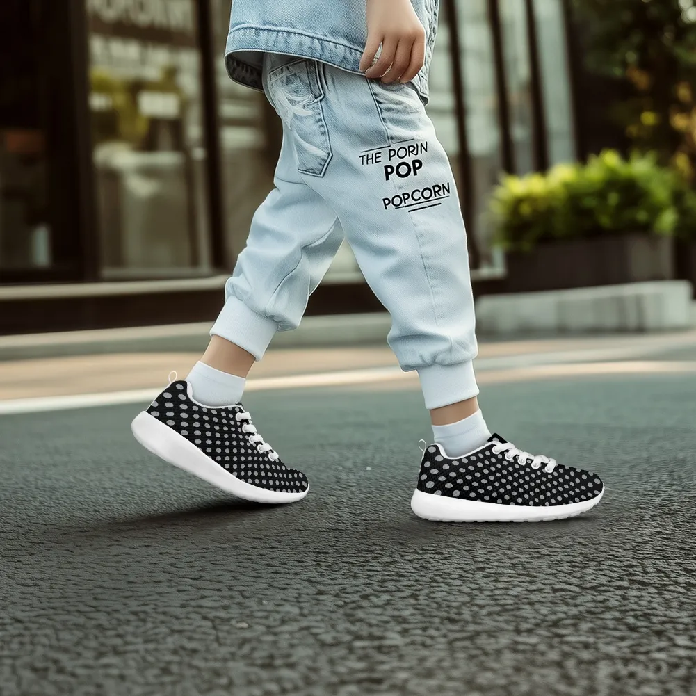 kids running shoes black