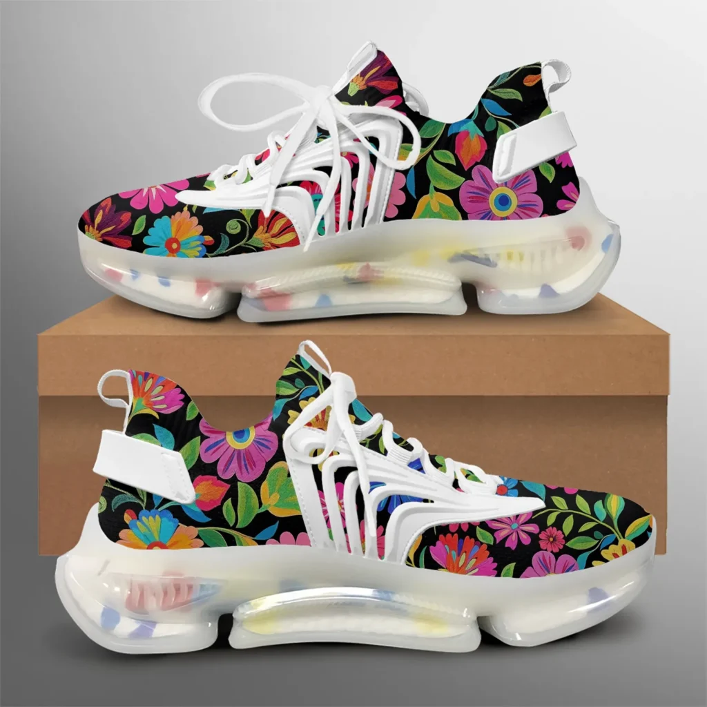 floral design shoes for women's