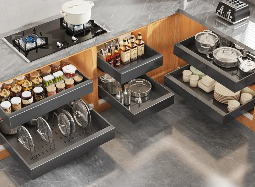 kitchen cabinets organizer